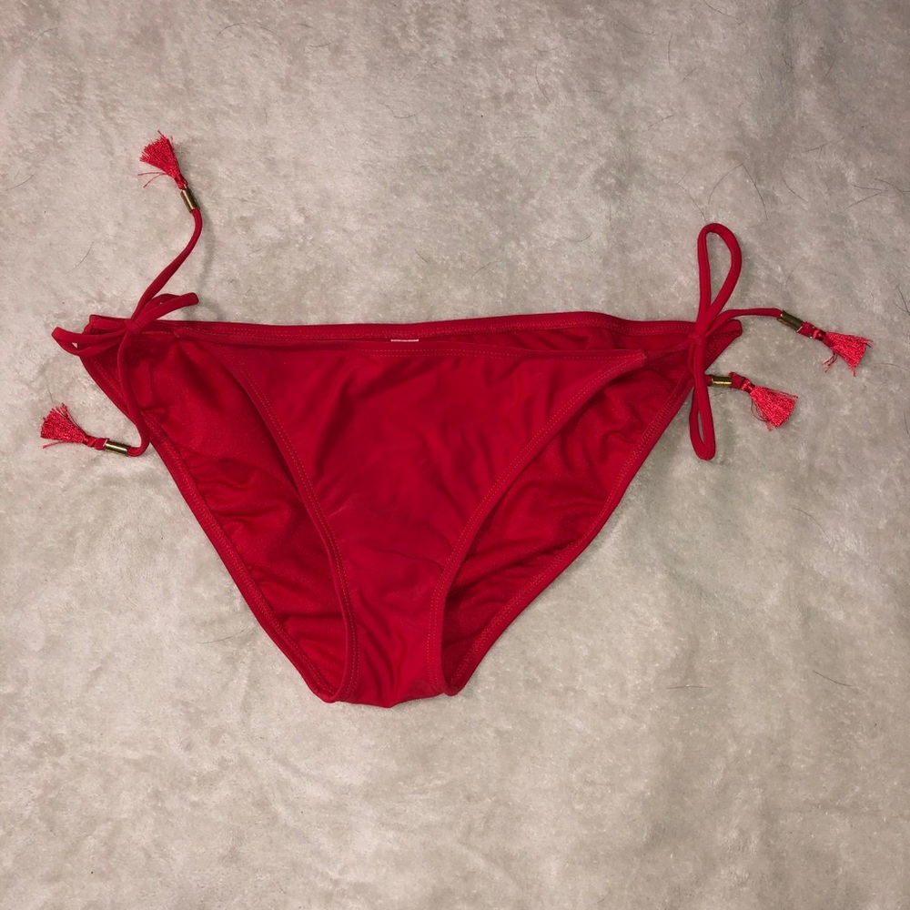 Red bikini bottoms